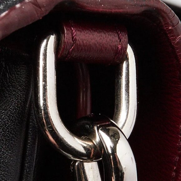 Christian Dior Black Calfskin/Patent Leather Be Dior Small Flap Bag 845-050725 - Picture 9 of 12